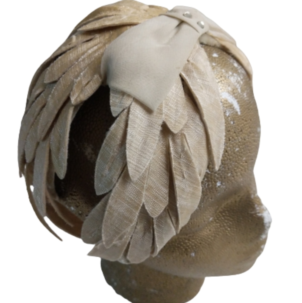 50s Hat Fascinator Hat Vintage 1950 Feather Jackie O